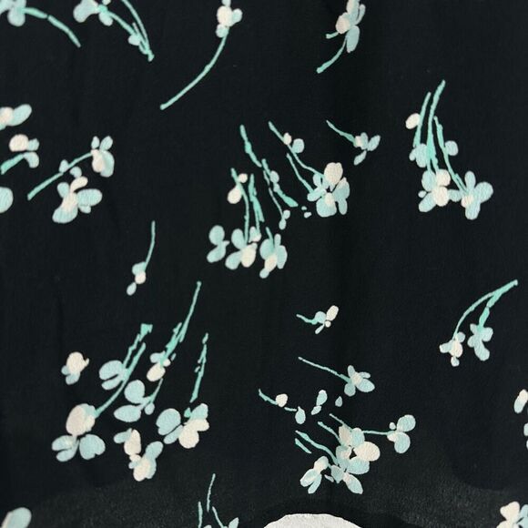 J. Crew Long-sleeve drapey popover shirt in floral print size Small - Picture 10 of 13